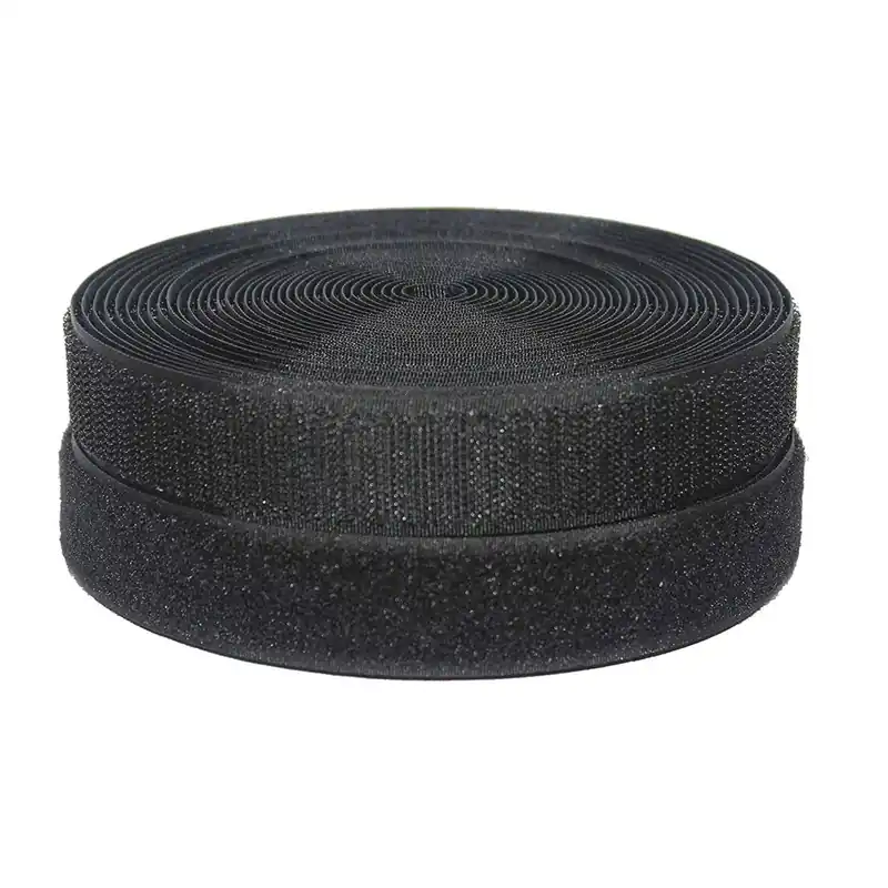 Laatste Versie Nastro a strappo adesivo H20 mm nero 3 m gancio + 3 m asola