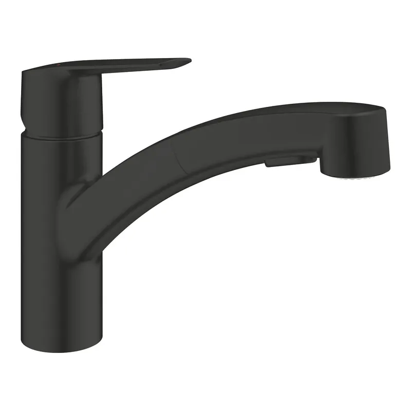 Finale Uitverkoop Rubinetto cucina monocomando Grohe canna bassa per Start nero