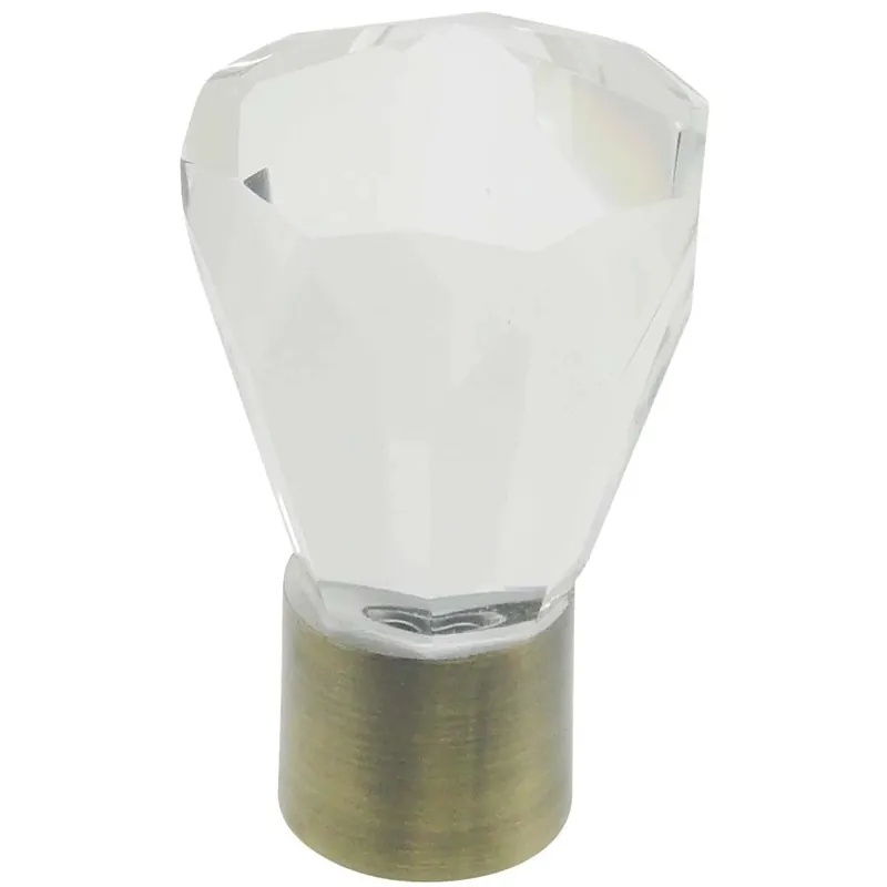 Laatste Versie Pomello per bastone tenda diamante Ø 20 mm oro antico