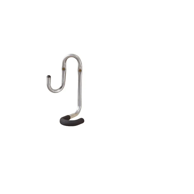 Gancio bici muro doppio tubo Ø 20 mm rivestito nero Hete Deal