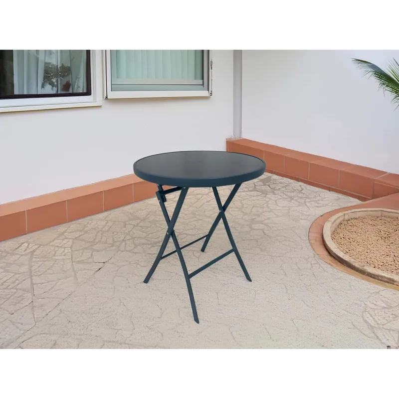 Tavolo da giardino Toconao pieghevole in acciaio Ø60xH70 cm Koop Vandaag