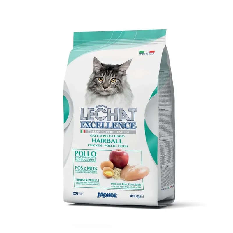 Gereduceerde Prijs Alimento completo per gatti LeChat Excellence Hairball 400 g