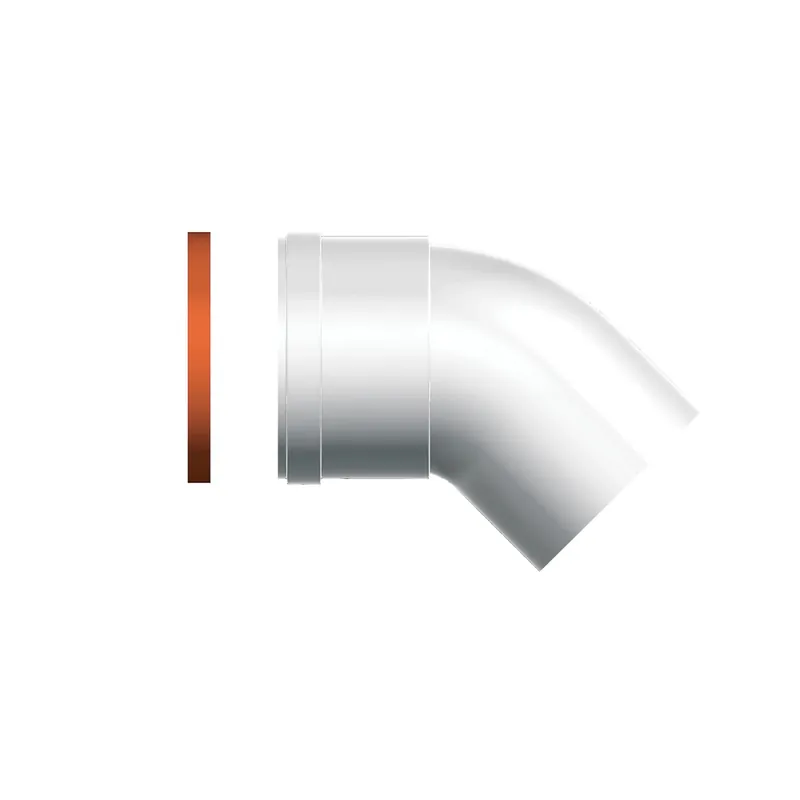 Korting Curva 45° caldaia Ariston maschio/femmina Ø 80 mm