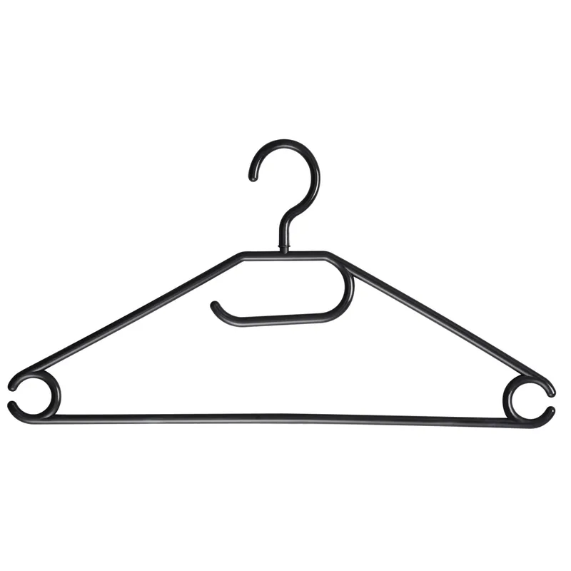 Beste Prijs Grucce per abiti in plastica nera 41 cm 10 pz