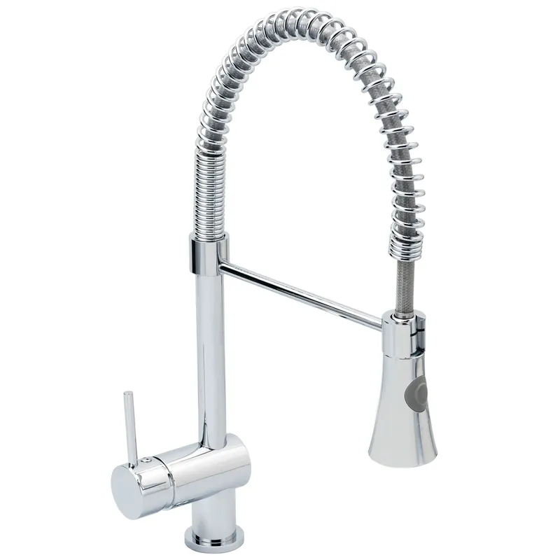 Rubinetto cucina monocomando canna alta OBI Raso cromo Uitverkoop