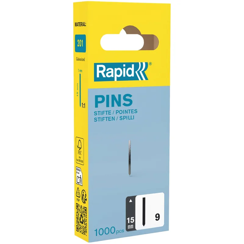 Chiodini Rapid No. 9 da 15 mm Superprijs