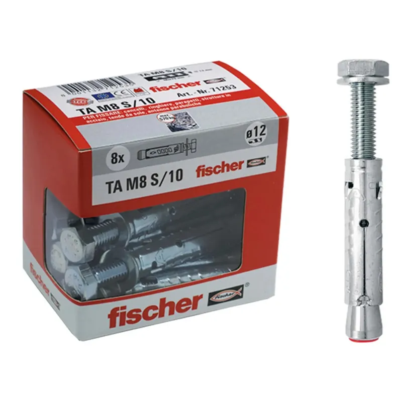 Voordeelprijs Tassello in acciaio per calcestruzzo Fischer TA M8 S/10 Y 8 pz