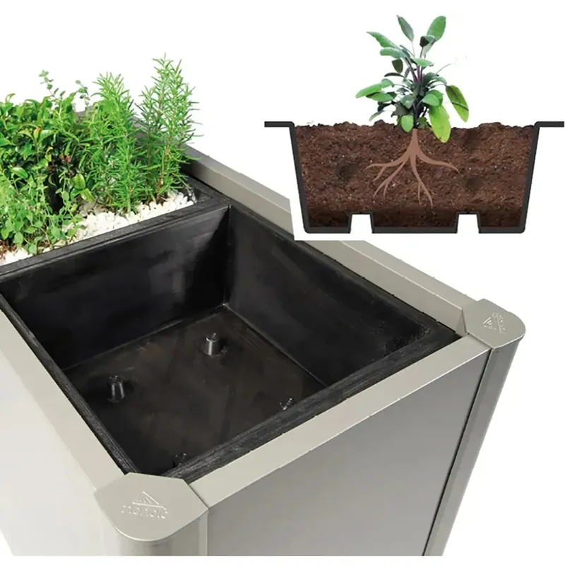 Lage Kosten Inserto in plastica per fioriera Belvedere Biohort 2 pz