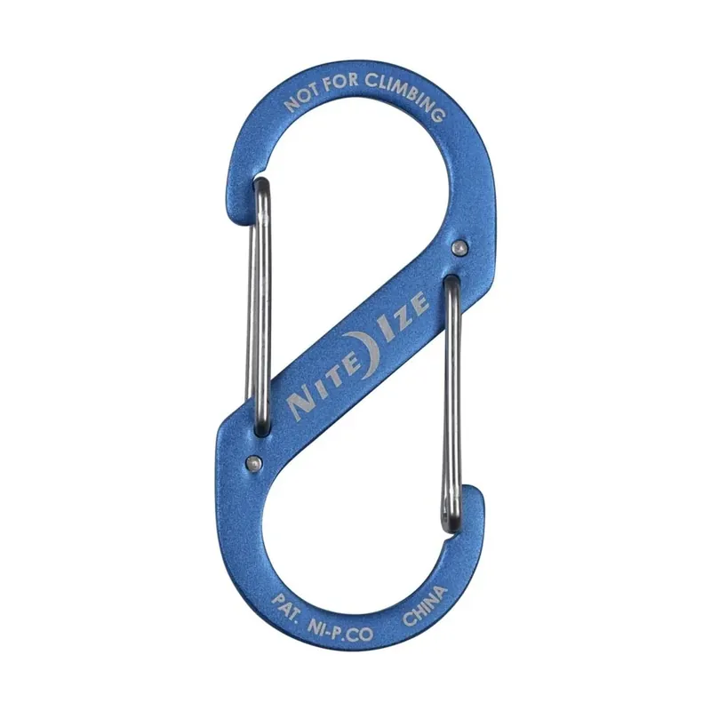 Koop Online 1 s-biner moschettone doppio in acciaio inox blu