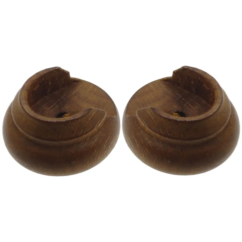 Supporto bastone tenda Rosetta Ø 2,3 x L 4 cm ciliegio 2 pz Must-Have