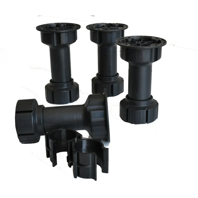 Populair Piedini per zoccolino cucina in pvc nero H 10 cm