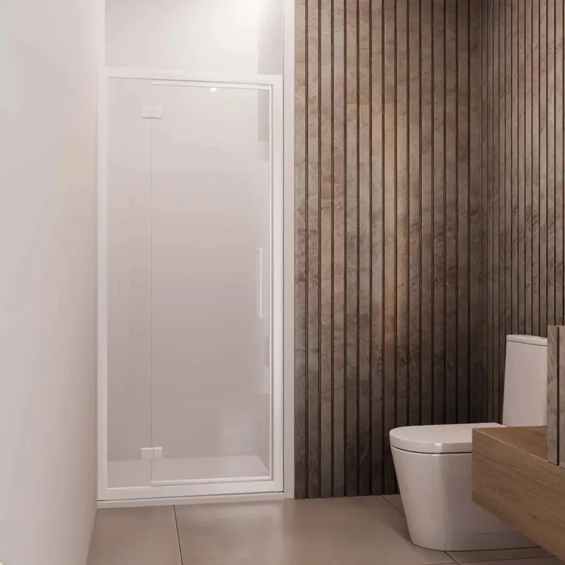 Alleen Vandaag Lato fisso box doccia Lux Sx 8 mm porta scorrevole trasparente 70 cm bianco