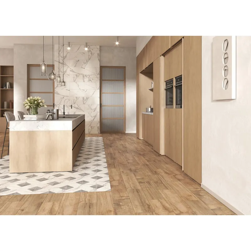 Meest Verkocht Piastrella in gres porcellanato Greenwood marrone 20x60 cm 1,32 m²