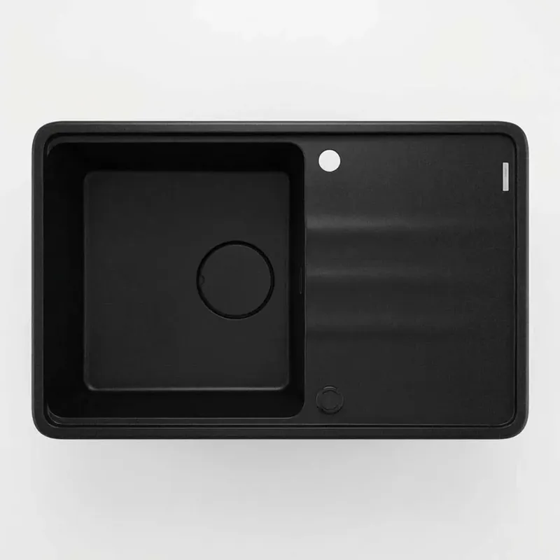 Favoriet Lavello 1 vasca con gocciolatoio Idrostile Varadero 500x230 mm nero