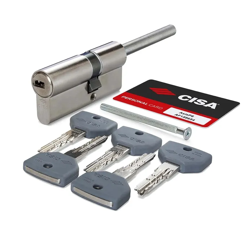 Cilindro europeo di sicurezza con codolo Cisa Asix P8 misura 30/40 mm Bestseller