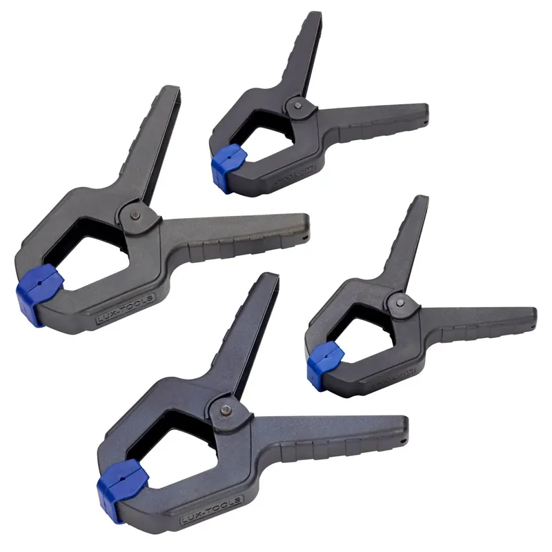 Bestel Nu Morsetti a molla LUX-TOOLS Classic in plastica set 4 pz