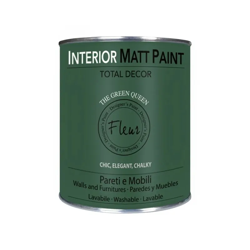 Tijdelijk Beschikbaar Pittura interior Matt Paint Opaca F54 The Green Queen 0,750 l