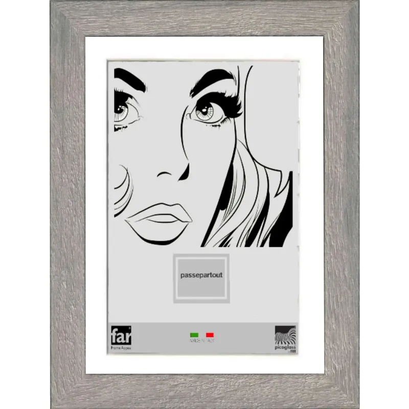 Nieuw Cornice da muro Boyd con passepartout Grigio 50x70 cm