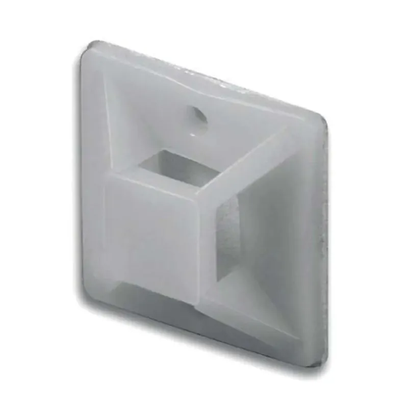 Supporto adesivo per Fascette 20x20x6,1 mm bianco Op = Op