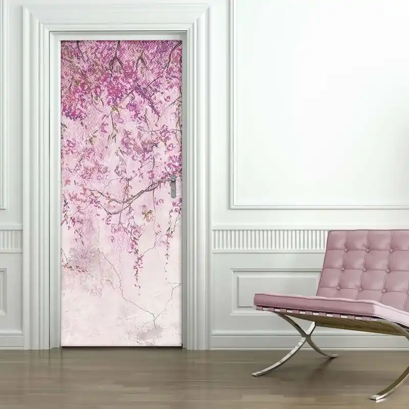 Direct Verzonden Decorazione Autoadesiva per porta Purple Rain 210x83 cm
