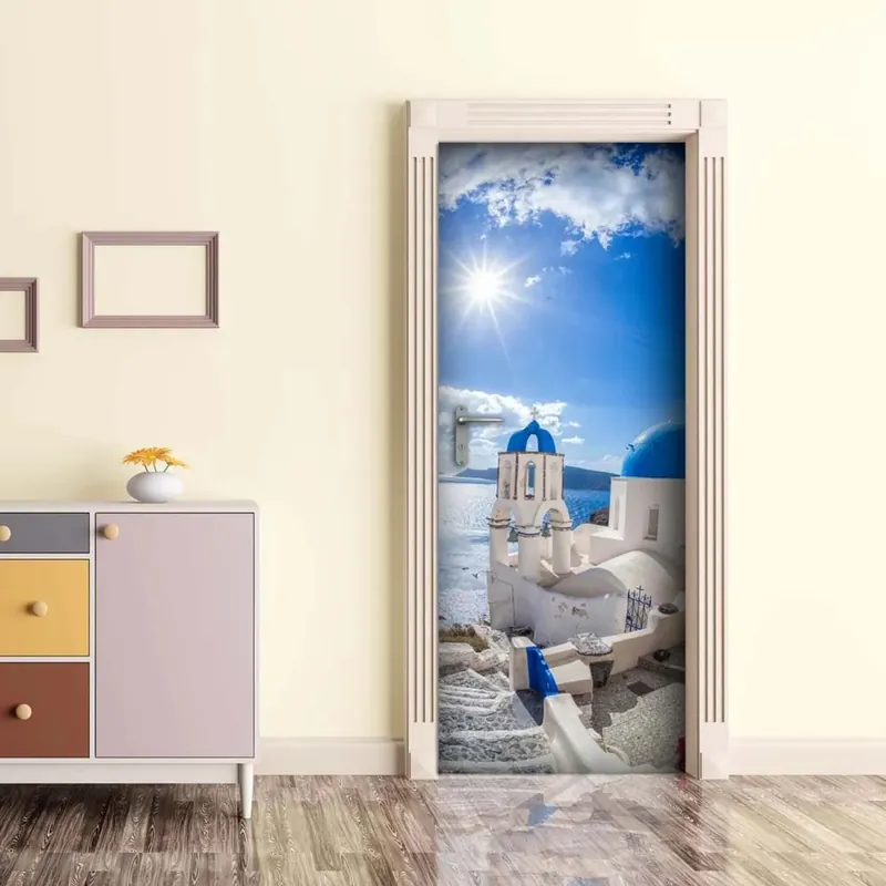 Lage Kosten Decorazione Autoadesiva per porta Aegean Sea 210x83 cm
