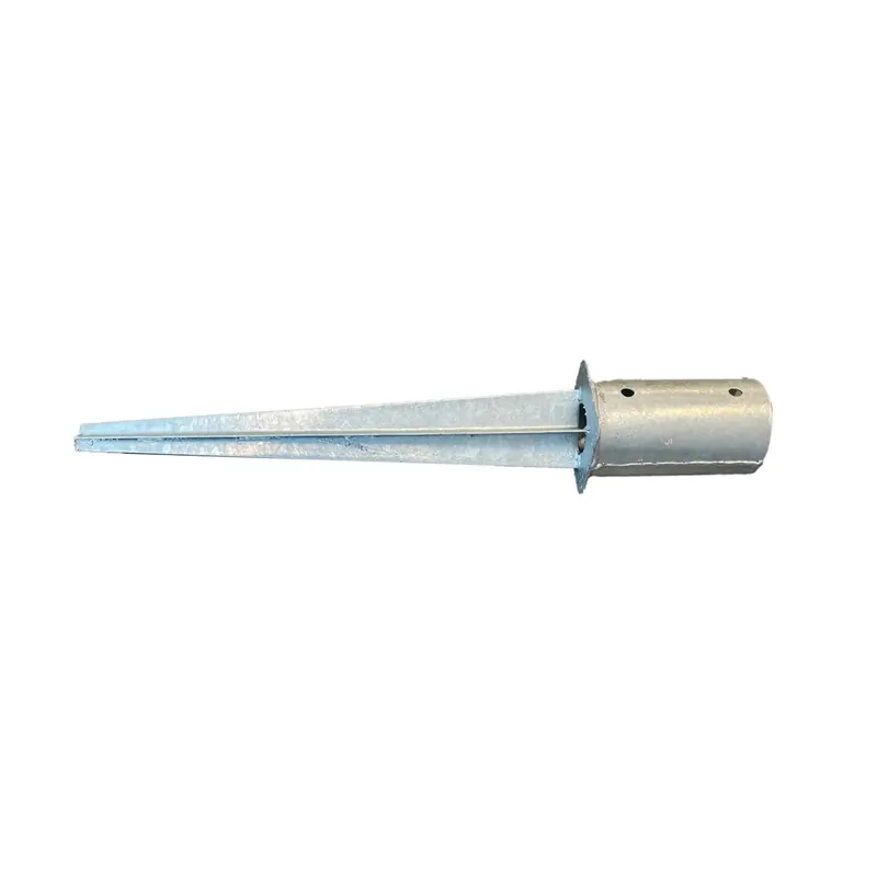 Base per palo zincata da ancorare Ø 81 mm x punta 600 mm Direct Verzonden