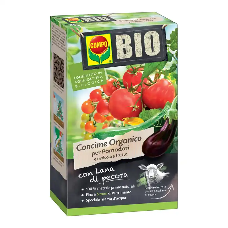 Concime per pomodori e orticole da frutto organico Compo 750 g Rechtstreeks Van De Fabrikant
