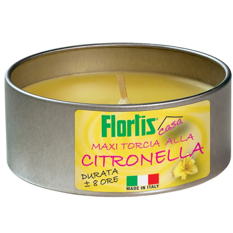 Antizanzare torcia maxi alla citronella Flortis Ø 9,6 cm Betrouwbaar