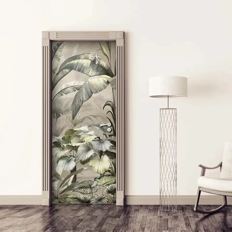 Direct Beschikbaar Decorazione Autoadesiva per porta Sogno Tropicale 210x83 cm