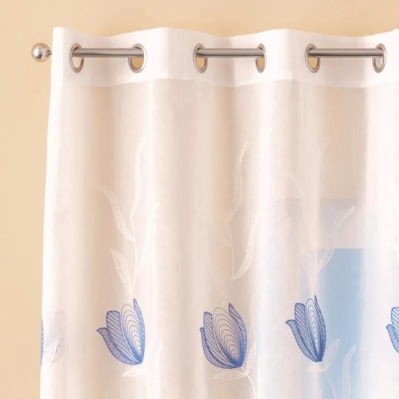 Tenda arredo Tulipan L 140 x H 280 cm blu Op = Op