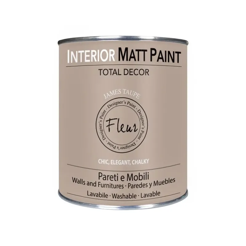 Pittura interior Matt Paint Opaca F12 James Taupe 0,750 l Hoge Kwaliteit