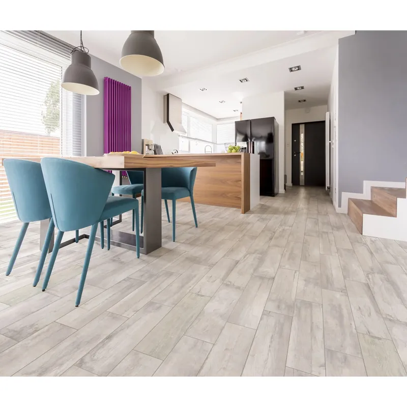 Favoriet Piastrella in gres procellanato Water sign bianco 15,6x60,6 cm 1,33 m²