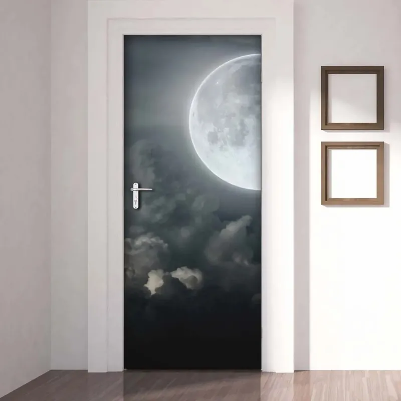 Beste Prijs Decorazione Autoadesiva per porta Moon 210x83 cm