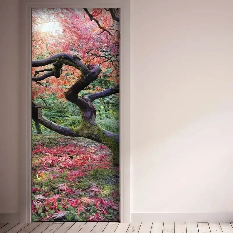 Hoge Kwaliteit Decorazione Autoadesiva per porta Maple 210x83 cm