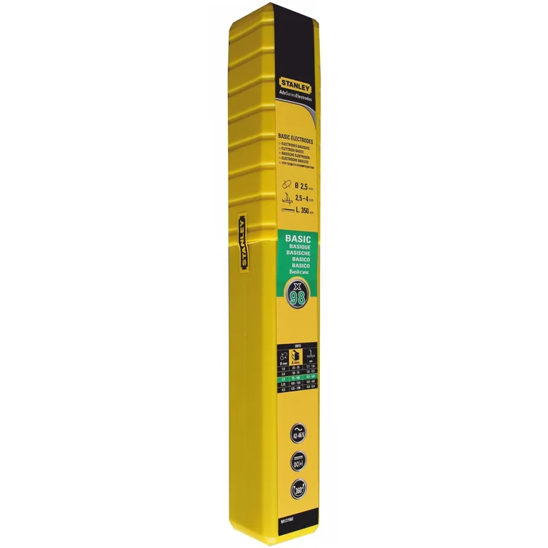 Stanley elettrodi basici Ø 2,5 mm x 350 mm tubo 98 pz Gereduceerde Prijs