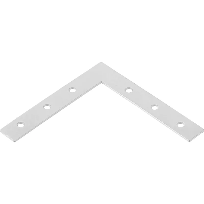 Nieuw Staffa angolare piatta acciaio verniciato a polvere 100x100x15 mm bianco