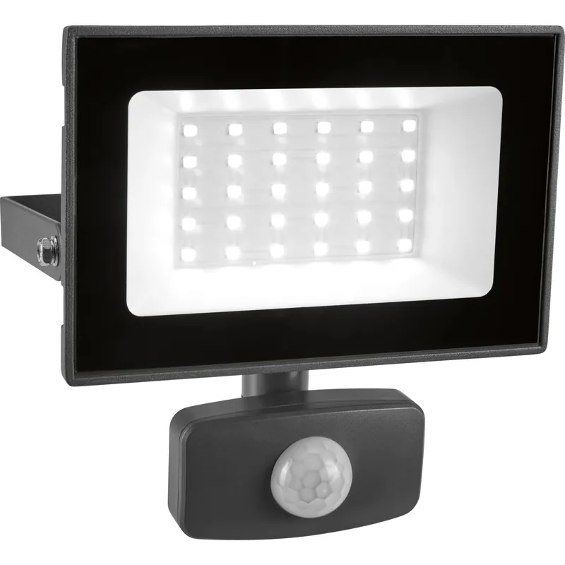 Faretto LED 30 W con sensore Grigio Flitsaanbieding
