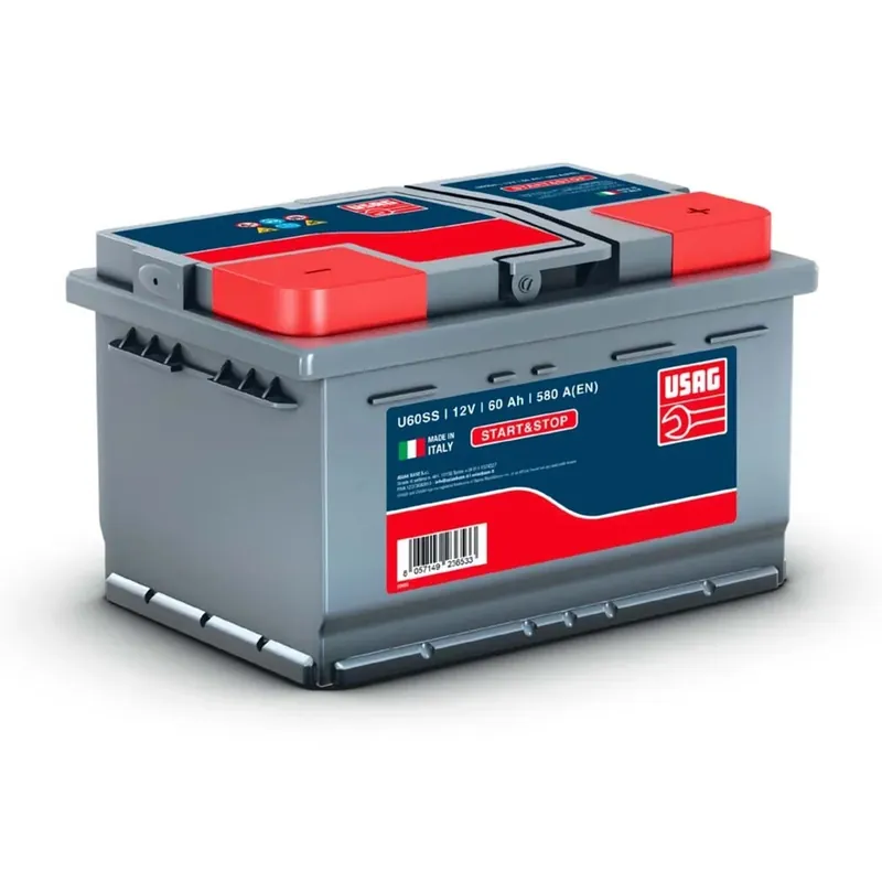 Gecertificeerd Batteria auto Start & Stop Usag U60SS 12 V 60 Ah 580 A L2