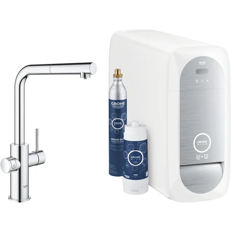 Starter kit Miscelatore cucina monocomando Grohe Blue Home cromo Koop Online