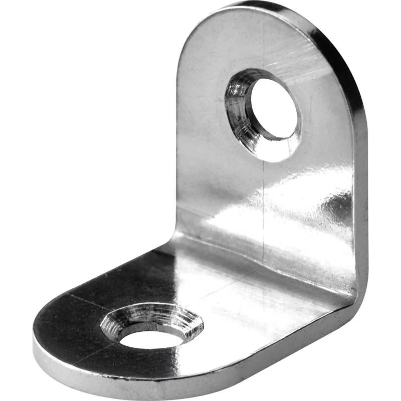 Weekendaanbieding Staffa angolare per sedie Hettich acciaio inox opaco 20x20x15 mm 10 pz