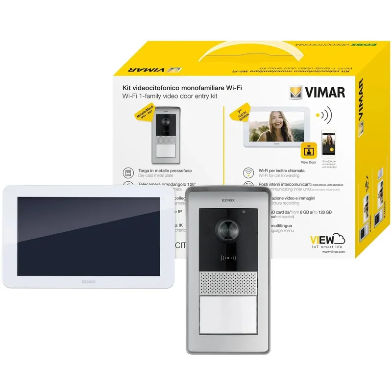 Actieprijs Videocitofono 7" TS WiFi Smart Home 1F RFID multispina