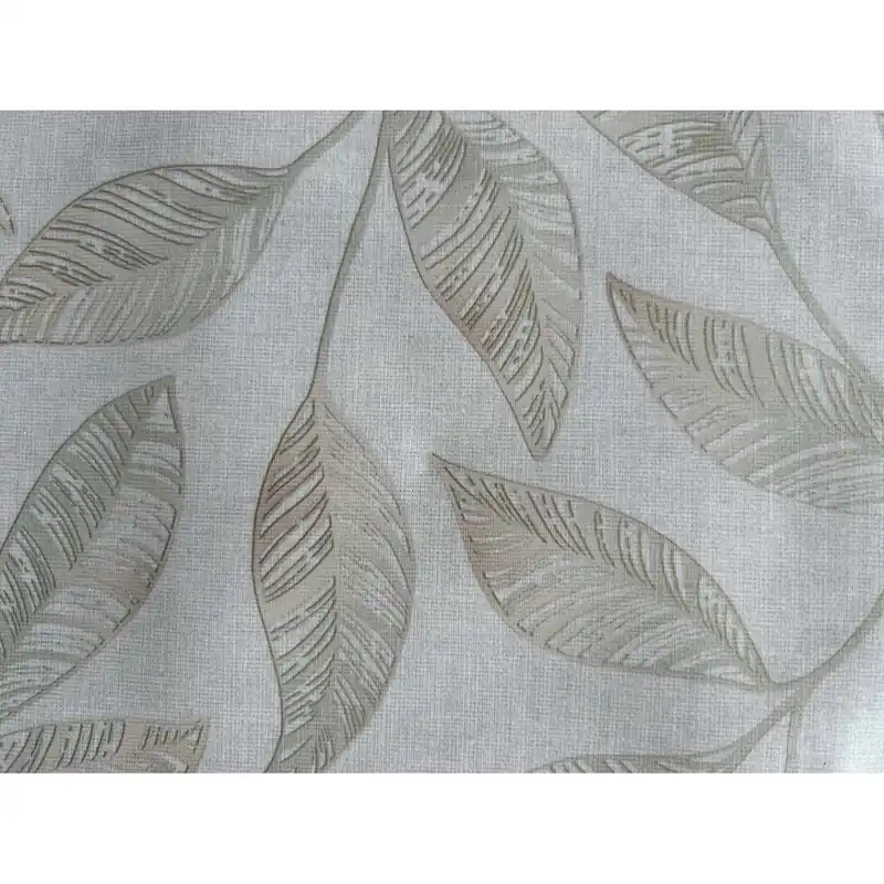 Aanbieding Mollettone stampato al metro goffrato disegno Foglia Gold H140x20 m