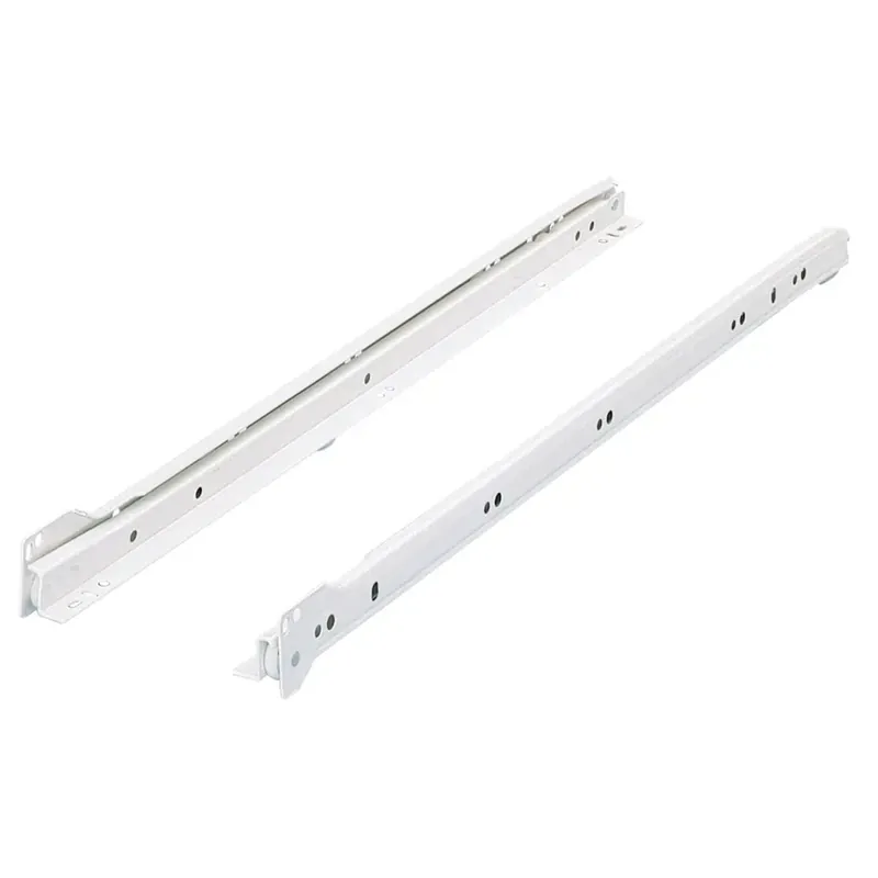 Actieprijs Guida cassetti a rotelle 60 cm acciaio verniciato bianco