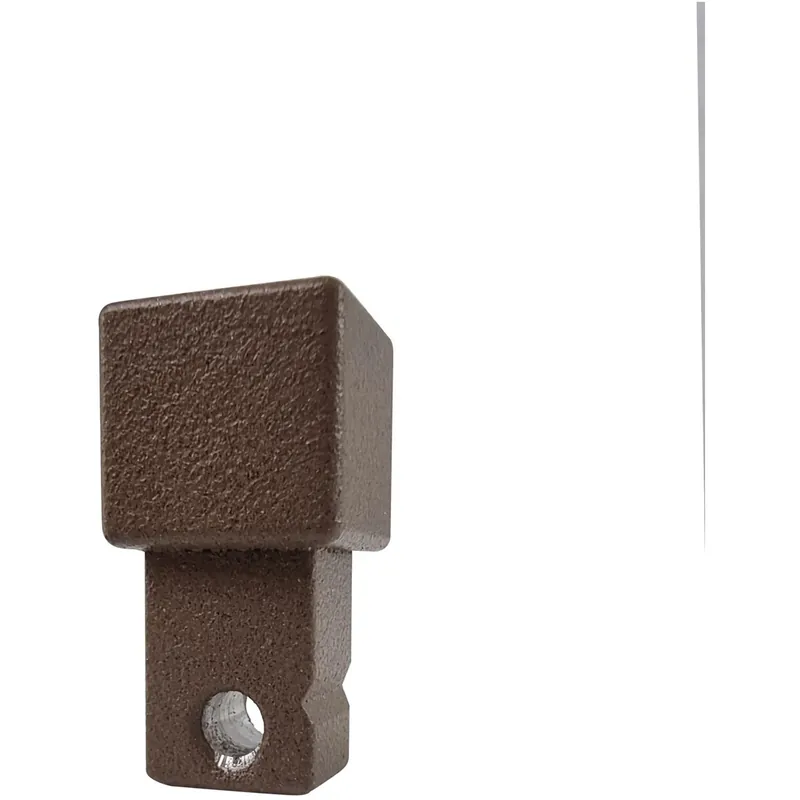 Angolo profilo di chiusura quadrato alluminio polv. Ruggine 1x2,7x1 cm 2 pz Gereduceerde Prijs