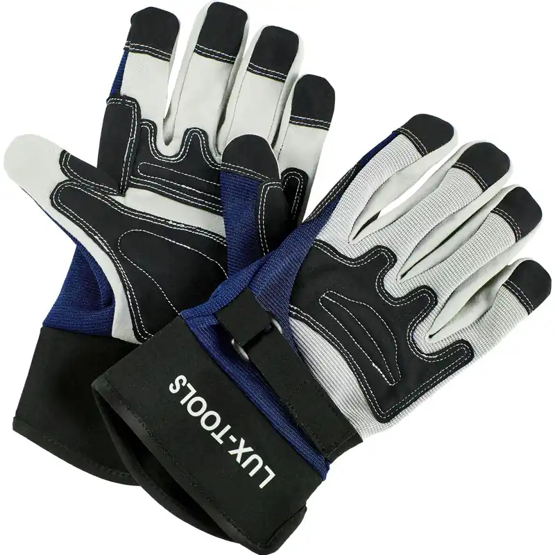 Aanbieding Guanti da lavoro LUX-TOOLS Soft Protect Plus tg 8 blu nero grigio