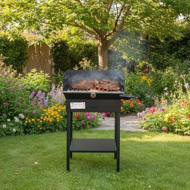 Barbecue a carbone Cruccolini Family BA21 nero Hoge Kwaliteit