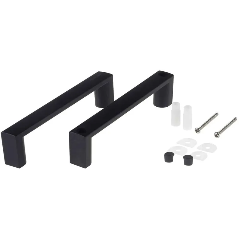 Weekendaanbieding Maniglia porta doccia quadrata Idrostile nero