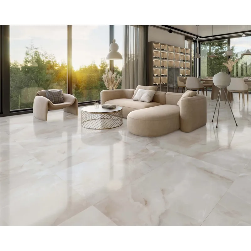 Veilige Betaling Piastrella in gres porcellanato Nizza White smaltato lucido 60x120 cm 1,44 m²