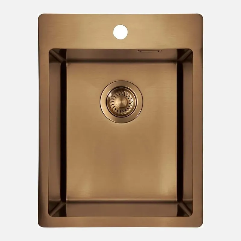 Weekendaanbieding Lavello 1 vasca forma 3 Idrostile Ciego de Ávila 505x200 mm bronzo spazzolato
