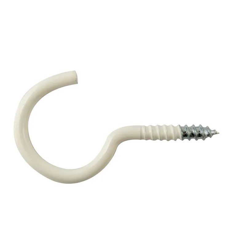 Aanbieding Occhiello a vite aperto in acciaio plastificato bianco 3x40 mm 4 pz